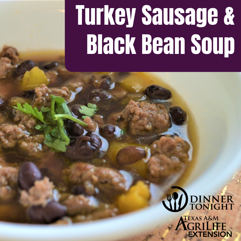 Turkey Sausage and Black Bean Soup