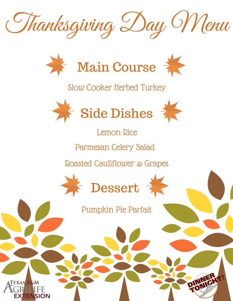 Thanksgiving Day Menu 1 | Dinner Tonight