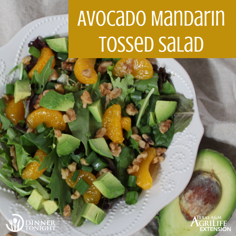 Avocado Mandarin Tossed Salad