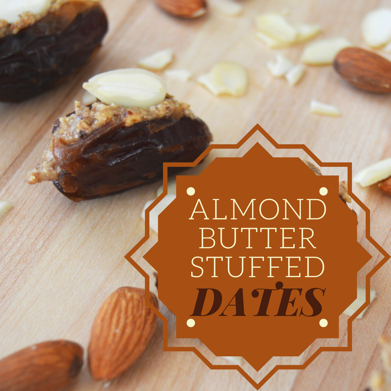 Almond Butter Stuffed Dates