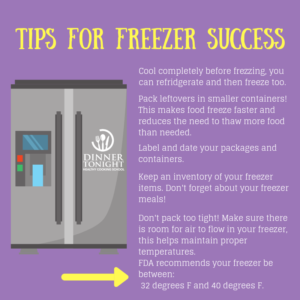 Tips for Freezer Success