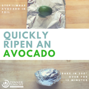 Heat your oven to 200 degrees, wrap your avocado in foil, and bake for 15 minutes!
