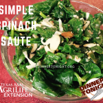 Simple Spinach Saute, a recipe by Dinner Tonight