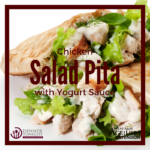 Chicken Salad Pita with Yogurt Sauce