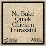 No Bake Quick Chicken Tetrazzini