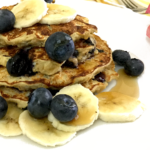 Greek Yogurt Banana and Blueberry Pancakes a recipe by Dinner Tonight
