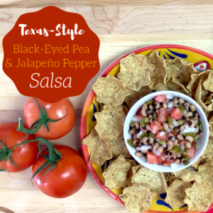 Texas-Style Black Eyed Peas and Jalapeño Pepper Salsa Recipe