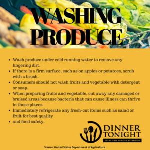 Food Safety - Wash your produce