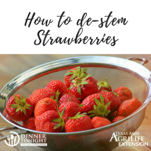 How to De-stem strawberries