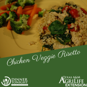 Chicken Veggie Risotto a recipe by Dinner Tonight