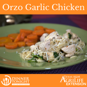 Orzo Garlic Chicken a recipe by Dinner Tonight