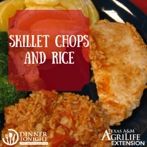 Skillet Chops and Rice a recipe by Dinner Tonight