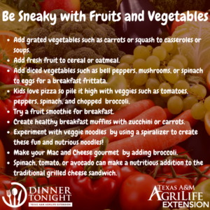 5 ways to be sneaky with vegetables