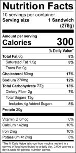 Roasted Rosemary Sweet Potatoes Nutrition Facts Serving size 1/2 cup (128g) servings per container 12 Amount per serving Calories 140 % Daily Value Total Fat 4.5 g 6 % Saturated Fat 0.5 g 3 % Trans Fat 0 g Cholesterol 0 mg 0 % Sodium 65 mg 3 % Total Carbohydrate 24 g 9 % Dietary Fiber 4 g 14 % Total Sugars 5 g Added Sugars 0 g 0 % Protein 2 g Vitamin D 0 mcg 0 % Calcium 38 mg 2 % Iron 1 mg 6 % Potassium 400 mg 8 %