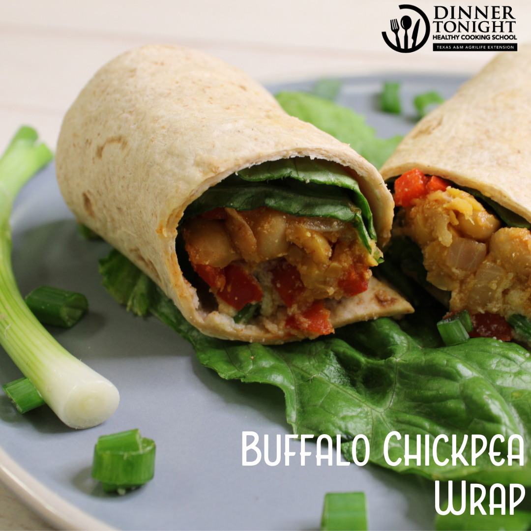 Buffalo Chickpea Wrap | Dinner Tonight